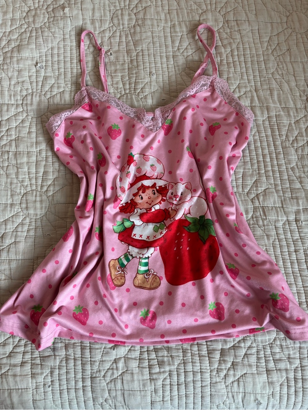 Pink Strawberry Shortcake Cami Tank
